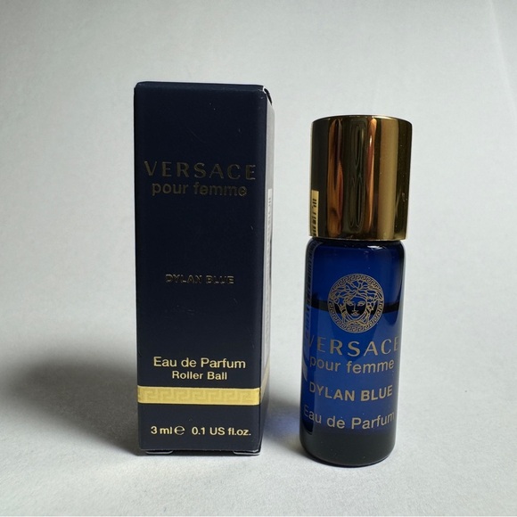 Versace Dylan Blue Rollerball Mini Travel Size .10 oz NIB Pour Femme 3ml - Picture 5 of 10